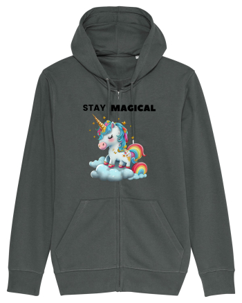 Unicorn dragut mesaj Stay magical, design 1 Anthracite
