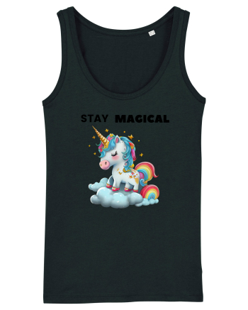 Unicorn dragut mesaj Stay magical, design 1 Black
