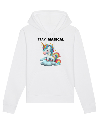 Unicorn dragut mesaj Stay magical, design 1 White