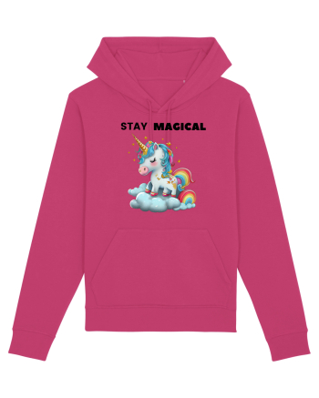 Unicorn dragut mesaj Stay magical, design 1 Raspberry