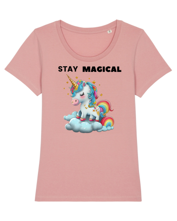 Unicorn dragut mesaj Stay magical, design 1 Canyon Pink