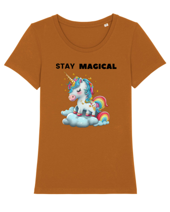 Unicorn dragut mesaj Stay magical, design 1 Roasted Orange