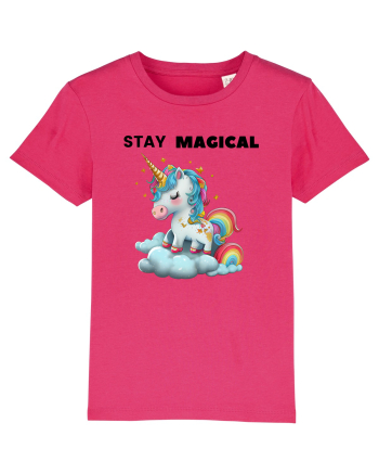 Unicorn dragut mesaj Stay magical, design 1 Raspberry