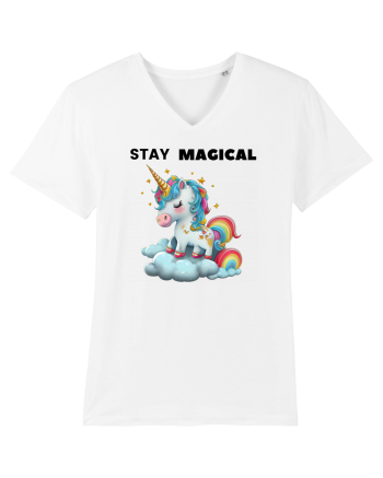 Unicorn dragut mesaj Stay magical, design 1 White