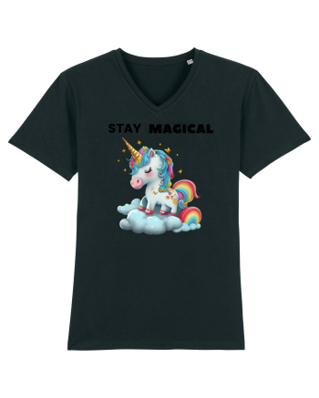 Unicorn dragut mesaj Stay magical, design 1 Black