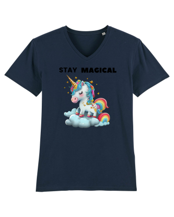 Unicorn dragut mesaj Stay magical, design 1 French Navy