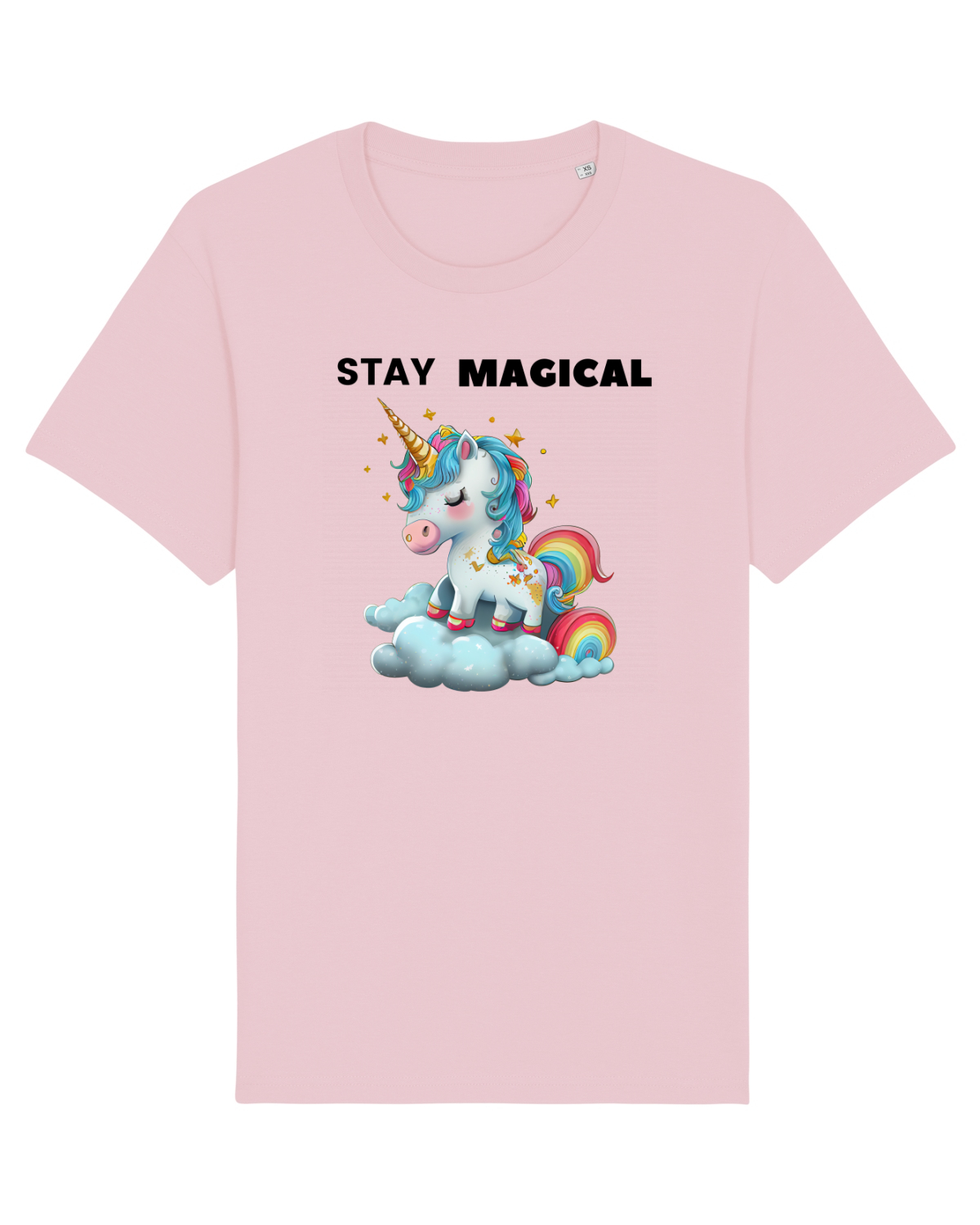 Tricou mânecă scurtă Unisex Rocker Cotton Pink