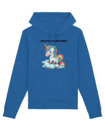 Unicorn dragut mesaj I believe in unicorns, design 1 Royal Blue
