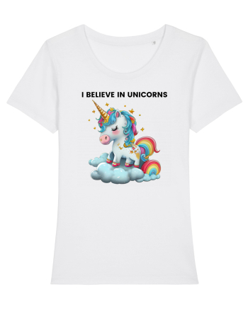 Unicorn dragut mesaj I believe in unicorns, design 1 White