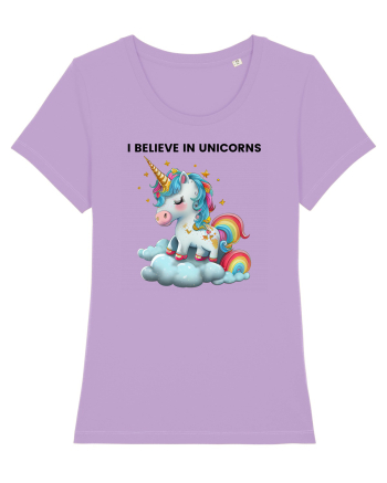 Unicorn dragut mesaj I believe in unicorns, design 1 Lavender Dawn