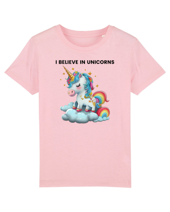 Unicorn dragut mesaj I believe in unicorns, design 1 Cotton Pink