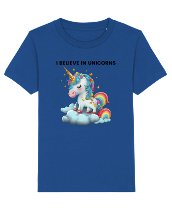 Unicorn dragut mesaj I believe in unicorns, design 1 Majorelle Blue