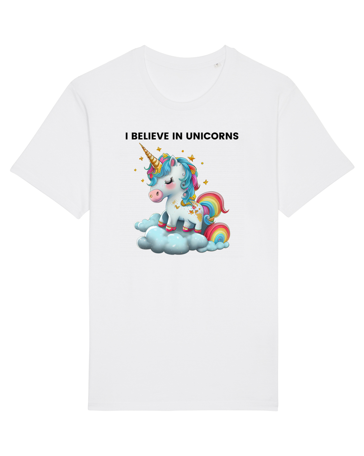 Tricou mânecă scurtă Unisex Rocker White