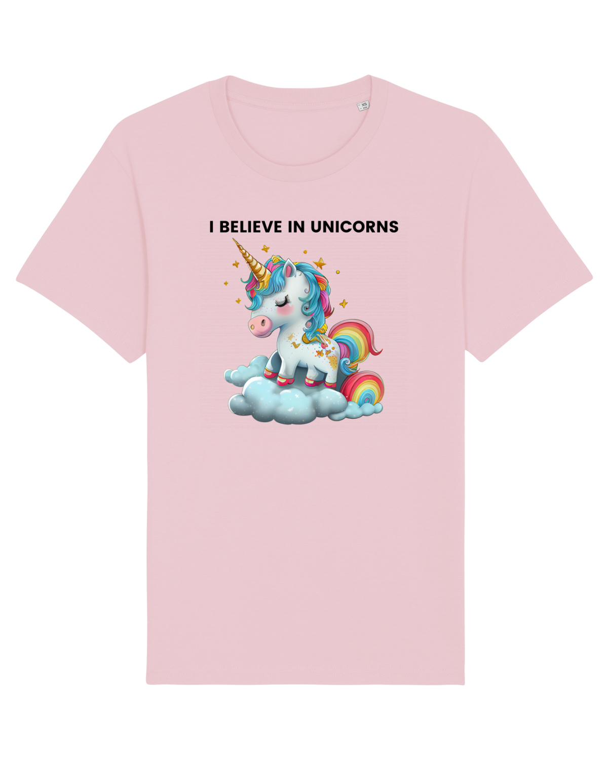 Tricou mânecă scurtă Unisex Rocker Cotton Pink