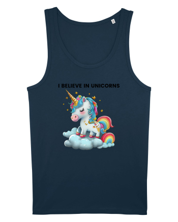 Unicorn dragut mesaj I believe in unicorns, design 1 Navy