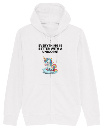 Unicorn dragut mesaj Everything is better with a unicorn!, design 1 White