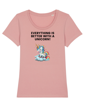 Unicorn dragut mesaj Everything is better with a unicorn!, design 1 Canyon Pink