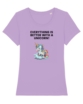 Unicorn dragut mesaj Everything is better with a unicorn!, design 1 Lavender Dawn