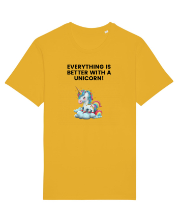 Unicorn dragut mesaj Everything is better with a unicorn!, design 1 Spectra Yellow