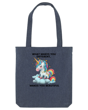 Unicorn mesaj What makes you different, makes you beautiful, design 1 Midnight Blue