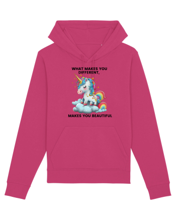 Unicorn mesaj What makes you different, makes you beautiful, design 1 Raspberry