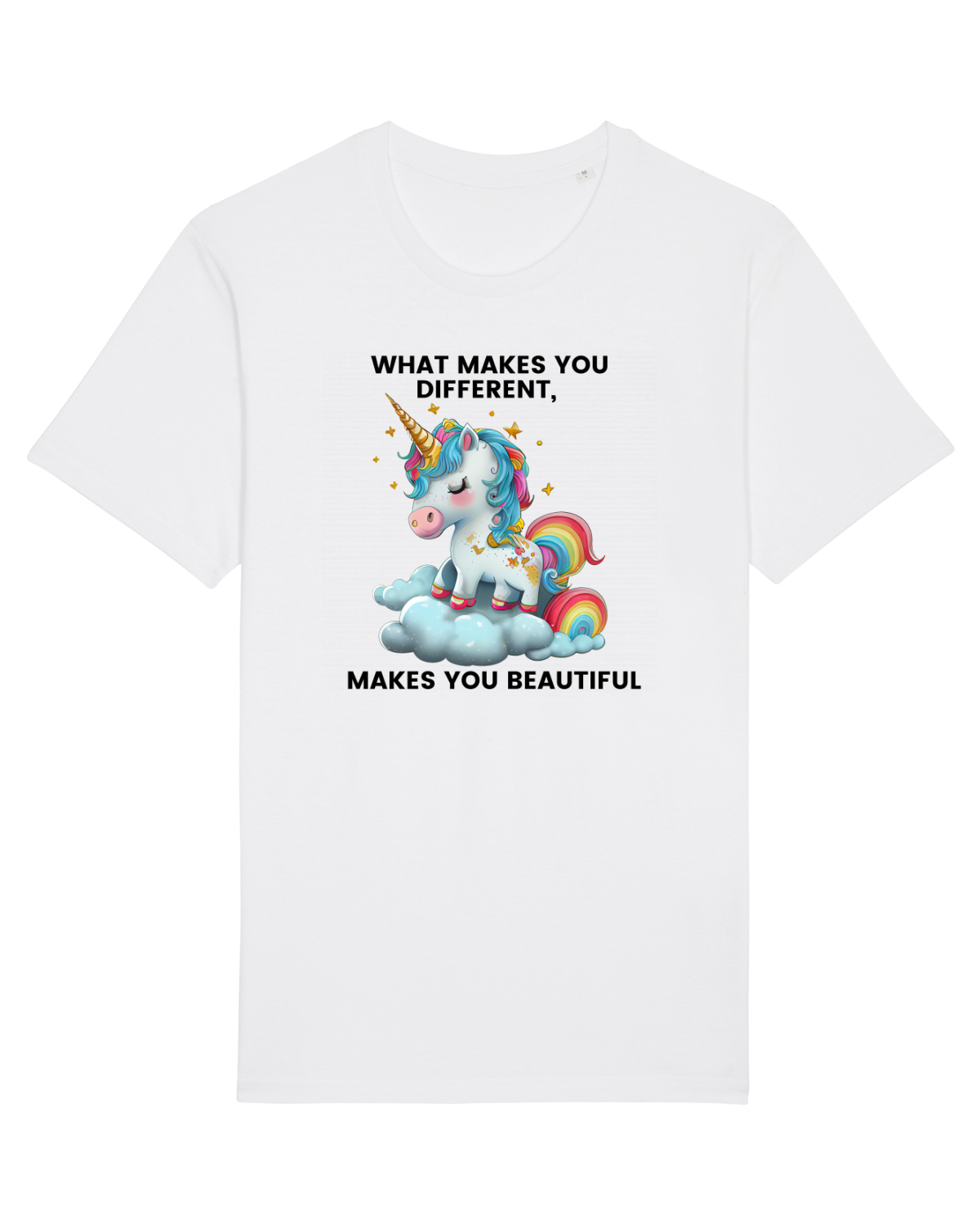 Tricou mânecă scurtă Unisex Rocker White