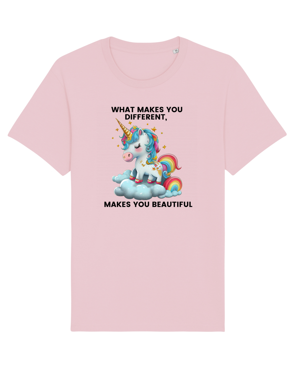 Tricou mânecă scurtă Unisex Rocker Cotton Pink