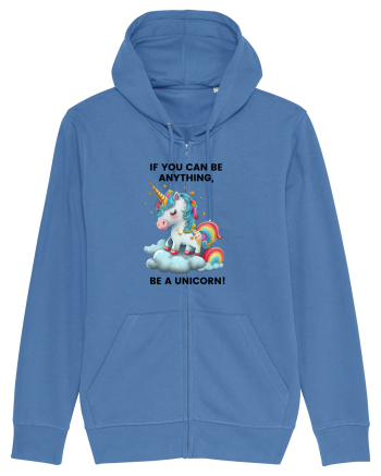 Unicorn dragut mesaj If you can be anything, be a unicorn, design 1 Bright Blue
