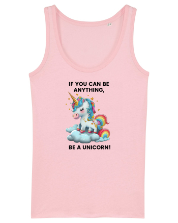 Unicorn dragut mesaj If you can be anything, be a unicorn, design 1 Cotton Pink
