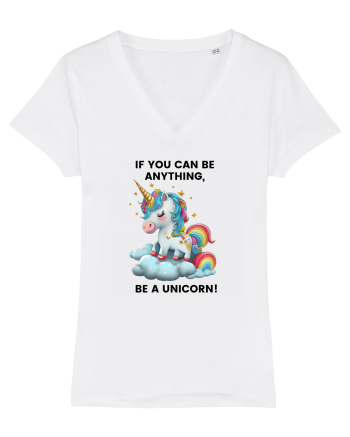 Unicorn dragut mesaj If you can be anything, be a unicorn, design 1 White