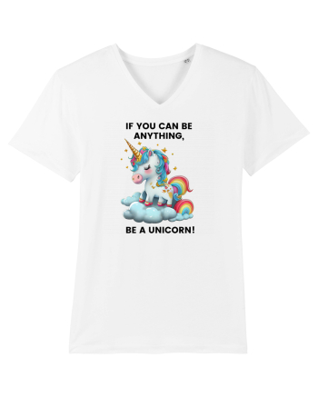 Unicorn dragut mesaj If you can be anything, be a unicorn, design 1 White