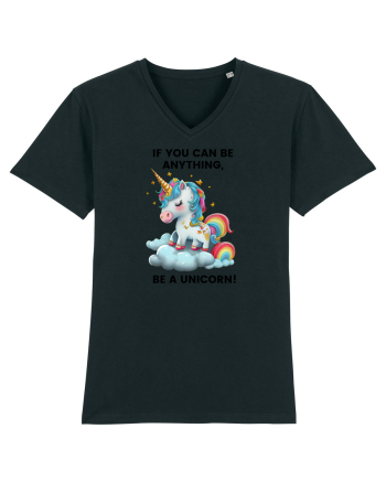 Unicorn dragut mesaj If you can be anything, be a unicorn, design 1 Black