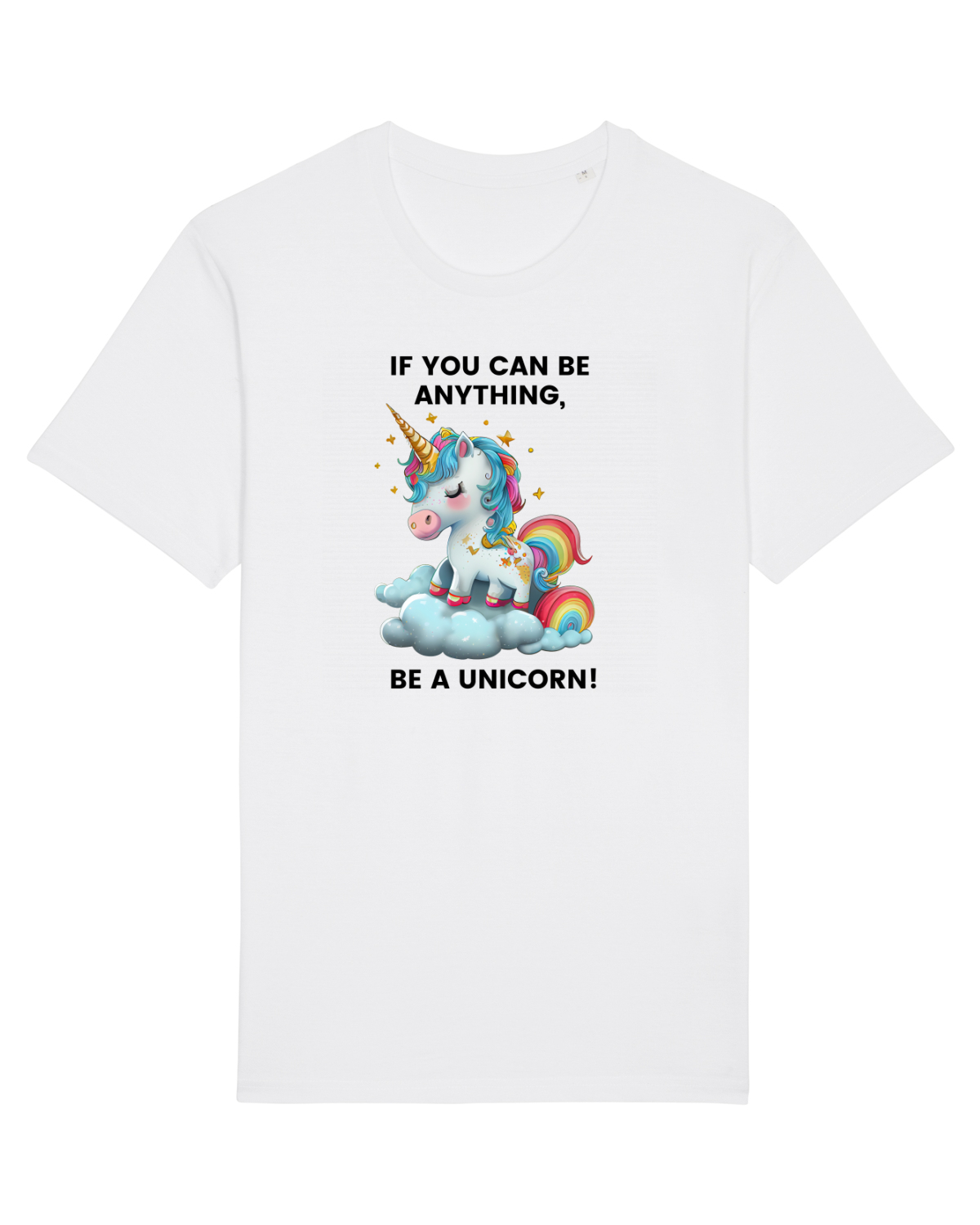 Tricou mânecă scurtă Unisex Rocker White