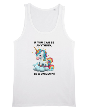Unicorn dragut mesaj If you can be anything, be a unicorn, design 1 White