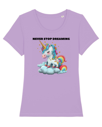 Unicorn dragut mesaj Never stop dreaming, design 1 Lavender Dawn