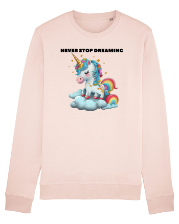 Unicorn dragut mesaj Never stop dreaming, design 1 Candy Pink