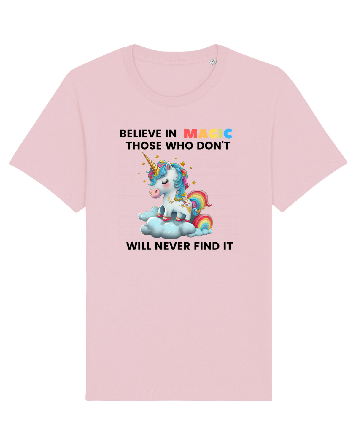 Tricou mânecă scurtă Unisex Rocker Cotton Pink