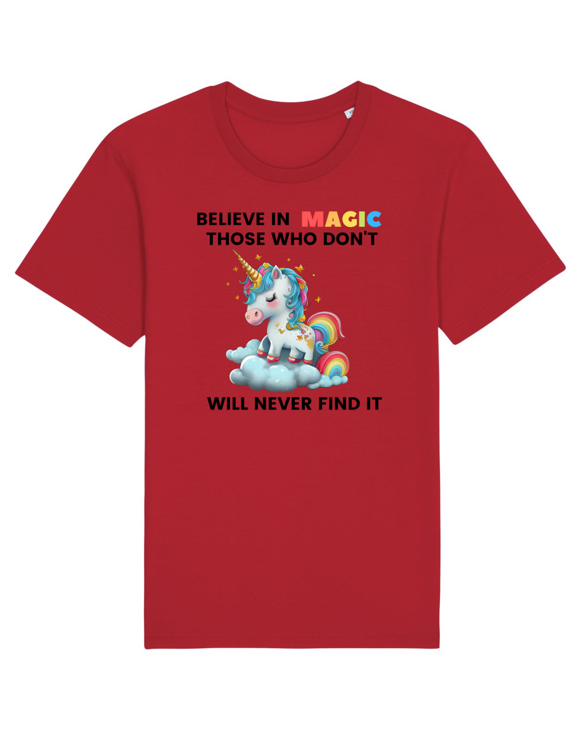 Tricou mânecă scurtă Unisex Rocker Red