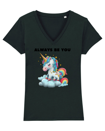 Unicorn mesaj ALWAYS BE YOU, design 1 Black