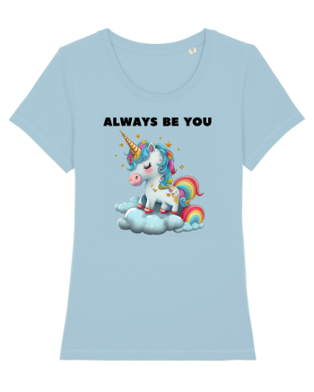 Unicorn mesaj ALWAYS BE YOU, design 1 Sky Blue