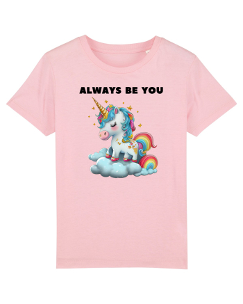Unicorn mesaj ALWAYS BE YOU, design 1 Cotton Pink