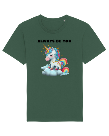 Unicorn mesaj ALWAYS BE YOU, design 1 Bottle Green