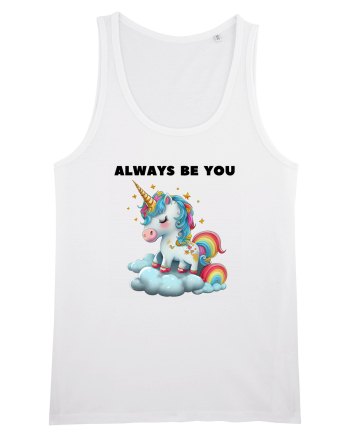 Unicorn mesaj ALWAYS BE YOU, design 1 White