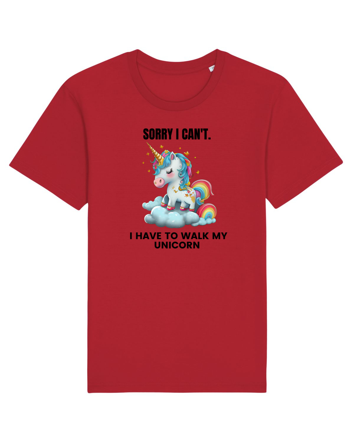 Tricou mânecă scurtă Unisex Rocker Red