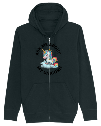Unicorn Ask Me About My Unicorn , design 1 Black
