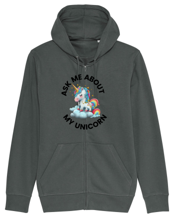 Unicorn Ask Me About My Unicorn , design 1 Anthracite