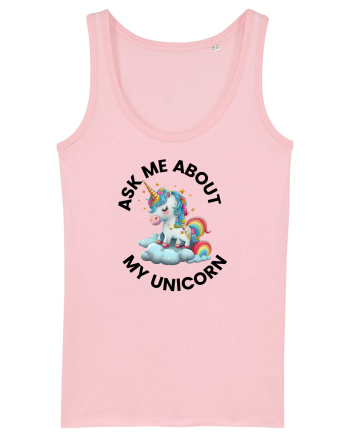 Unicorn Ask Me About My Unicorn , design 1 Cotton Pink