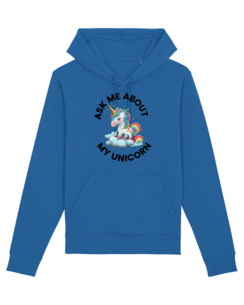 Unicorn Ask Me About My Unicorn , design 1 Royal Blue