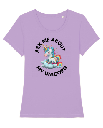 Unicorn Ask Me About My Unicorn , design 1 Lavender Dawn