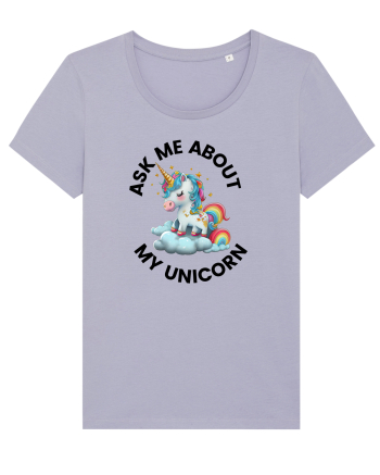 Unicorn Ask Me About My Unicorn , design 1 Lavender